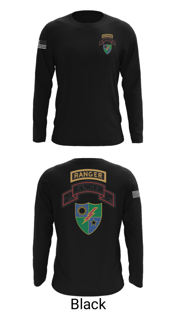 Long Sleeve Performance Shirt, 2nd Battalion 75th Ranger Regiment, , Teamtime, Team time, sublimation, custom sports apparel, team uniforms, spirit wear, spiritwear, sports uniforms, custom shirts, team store, custom team store, fundraiser sports, apparel fundraiser
