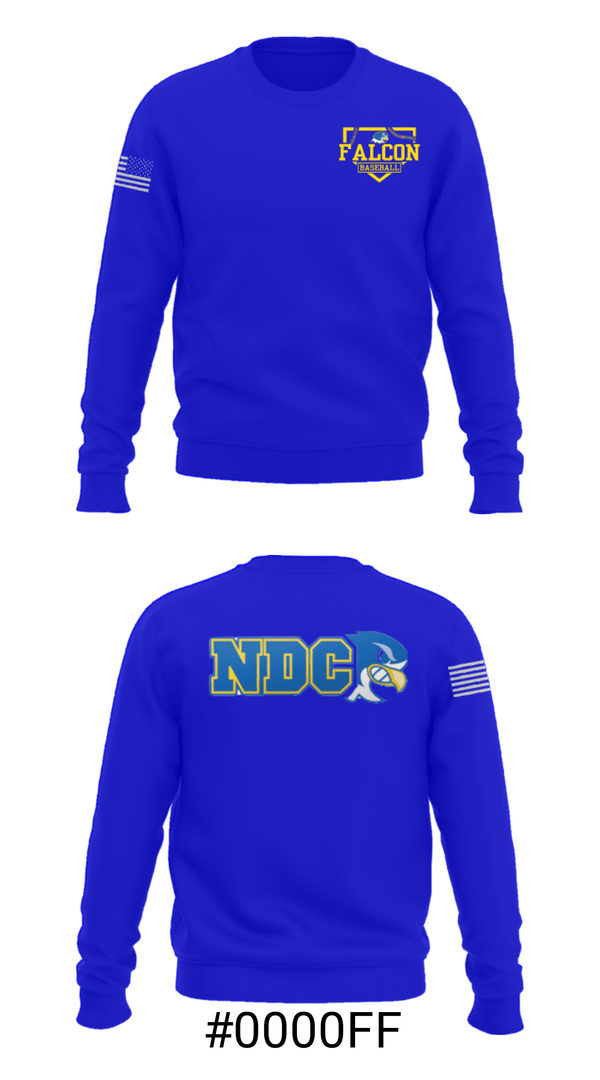 Crew Neck Sweatshirt, Notre Dame College Baseball, Baseball, Teamtime, Team time, sublimation, custom sports apparel, team uniforms, spirit wear, spiritwear, sports uniforms, custom shirts, team store, custom team store, fundraiser sports, apparel fundraiser