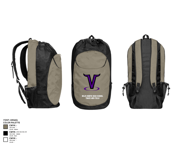 Gear Bag, Niles North High School Track and Field, Track & Field, Teamtime, Team time, sublimation, custom sports apparel, team uniforms, spirit wear, spiritwear, sports uniforms, custom shirts, team store, custom team store, fundraiser sports, apparel fundraiser