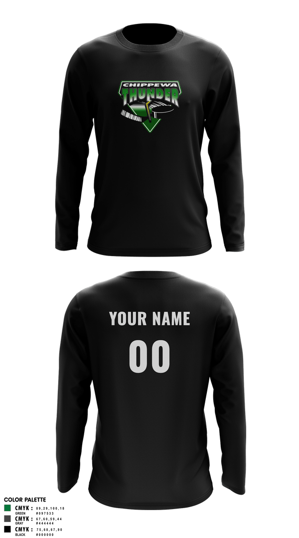 Long Sleeve Performance Shirt, Chippewa Youth Hockey, Spirit Store, Teamtime, Team time, sublimation, custom sports apparel, team uniforms, spirit wear, spiritwear, sports uniforms, custom shirts, team store, custom team store, fundraiser sports, apparel fundraiser