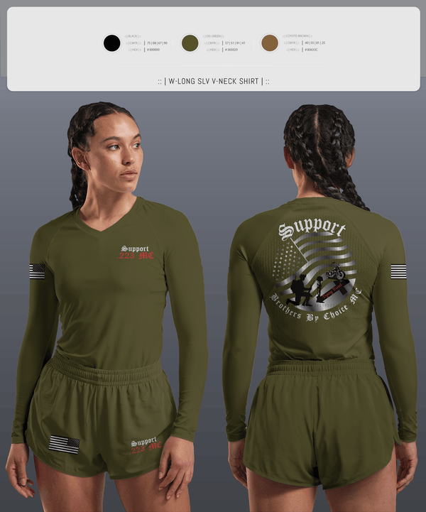 Womens Long Sleeve Vneck Shirt, , , Teamtime, Team time, sublimation, custom sports apparel, team uniforms, spirit wear, spiritwear, sports uniforms, custom shirts, team store, custom team store, fundraiser sports, apparel fundraiser
