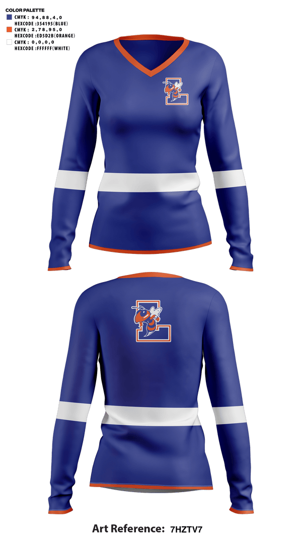 Womens Long Sleeve Vneck Shirt, Lexington Senior High School Cheer, Cheer, Teamtime, Team time, sublimation, custom sports apparel, team uniforms, spirit wear, spiritwear, sports uniforms, custom shirts, team store, custom team store, fundraiser sports, apparel fundraiser