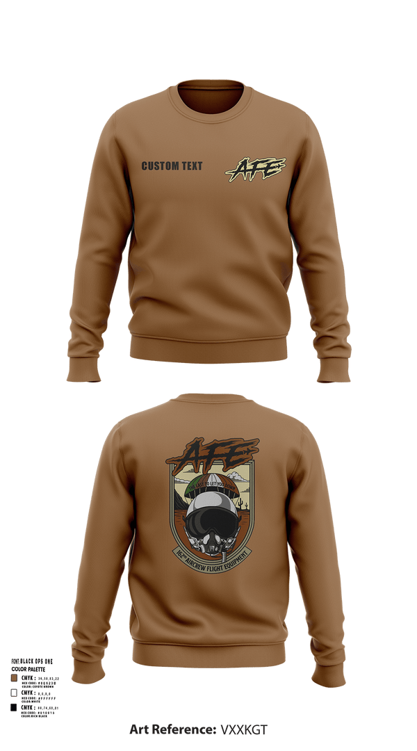 Crew Neck Sweatshirt, 162 AFE, Air Force, Teamtime, Team time, sublimation, custom sports apparel, team uniforms, spirit wear, spiritwear, sports uniforms, custom shirts, team store, custom team store, fundraiser sports, apparel fundraiser