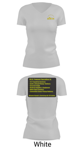 Womens Short Sleeve Vneck Shirt, M.E.R. TRANSPORT LLC, , Teamtime, Team time, sublimation, custom sports apparel, team uniforms, spirit wear, spiritwear, sports uniforms, custom shirts, team store, custom team store, fundraiser sports, apparel fundraiser