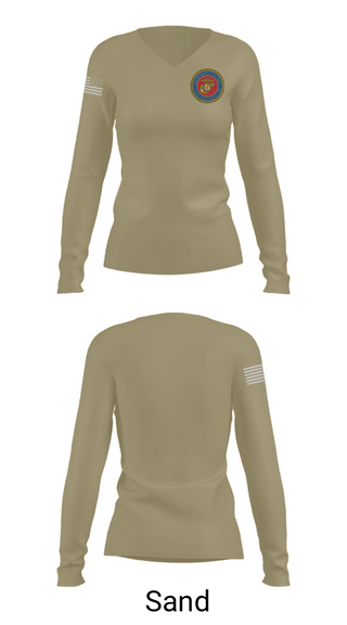 Women's Long Sleeve Vneck Shirt, 189/34th unit, Marines, Teamtime, Team time, sublimation, custom sports apparel, team uniforms, spirit wear, spiritwear, sports uniforms, custom shirts, team store, custom team store, fundraiser sports, apparel fundraiser