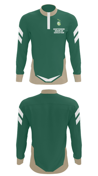 Quarter Zip Jacket, Montessori Seeds Of Education, Spirit Store, Teamtime, Team time, sublimation, custom sports apparel, team uniforms, spirit wear, spiritwear, sports uniforms, custom shirts, team store, custom team store, fundraiser sports, apparel fundraiser