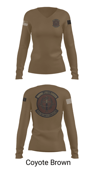 Women's Long Sleeve Vneck Shirt, 153 SFS, Air Force, Teamtime, Team time, sublimation, custom sports apparel, team uniforms, spirit wear, spiritwear, sports uniforms, custom shirts, team store, custom team store, fundraiser sports, apparel fundraiser