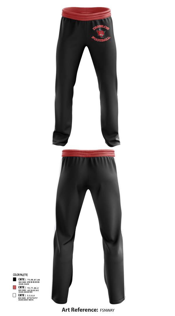 Sweatpants, Football Diablos, , Teamtime, Team time, sublimation, custom sports apparel, team uniforms, spirit wear, spiritwear, sports uniforms, custom shirts, team store, custom team store, fundraiser sports, apparel fundraiser