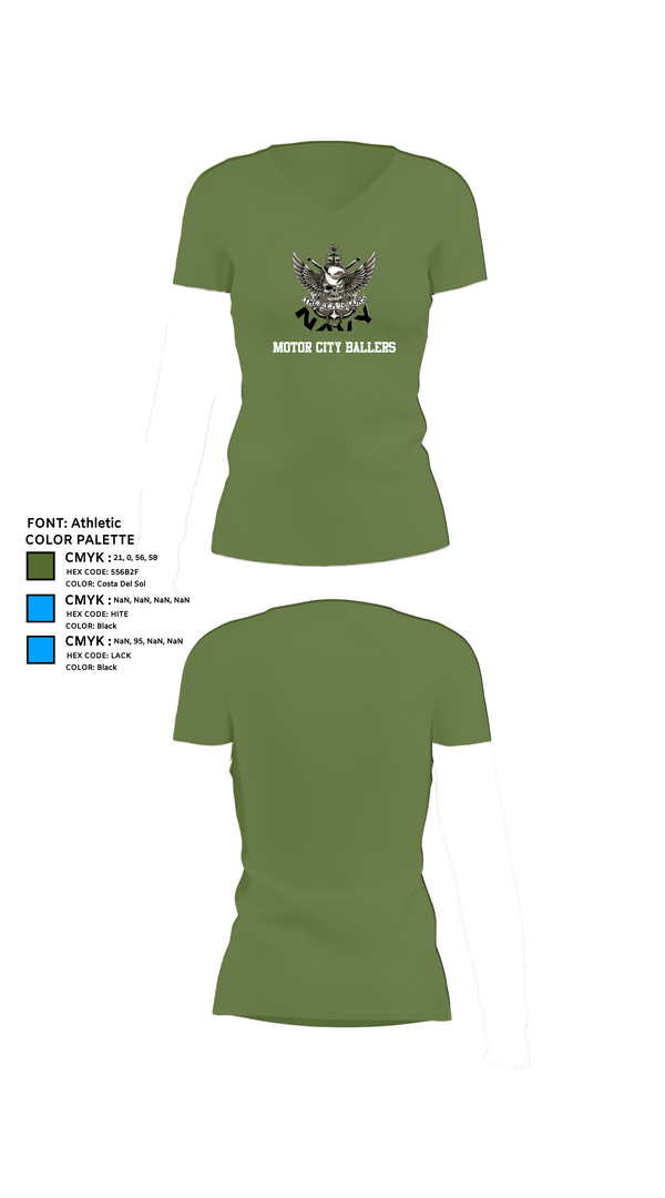 Womens Short Sleeve Vneck Shirt, Motor City Ballers, Men's Basketball, Teamtime, Team time, sublimation, custom sports apparel, team uniforms, spirit wear, spiritwear, sports uniforms, custom shirts, team store, custom team store, fundraiser sports, apparel fundraiser