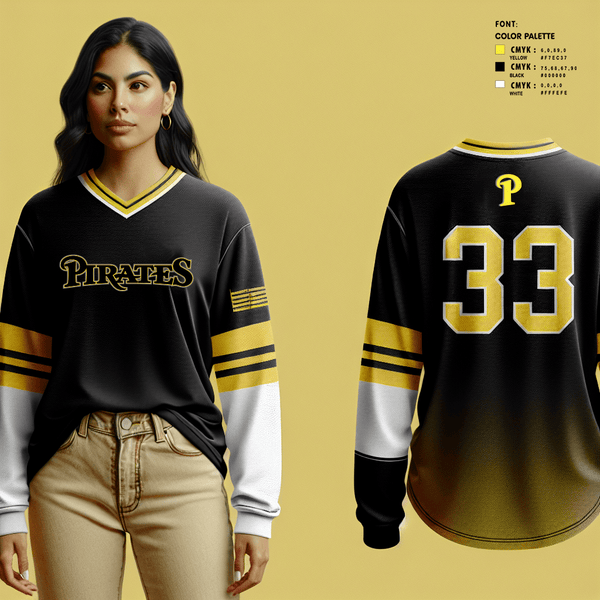 Womens Long Sleeve Vneck Shirt, Los Angeles Pirates, Softball, Teamtime, Team time, sublimation, custom sports apparel, team uniforms, spirit wear, spiritwear, sports uniforms, custom shirts, team store, custom team store, fundraiser sports, apparel fundraiser
