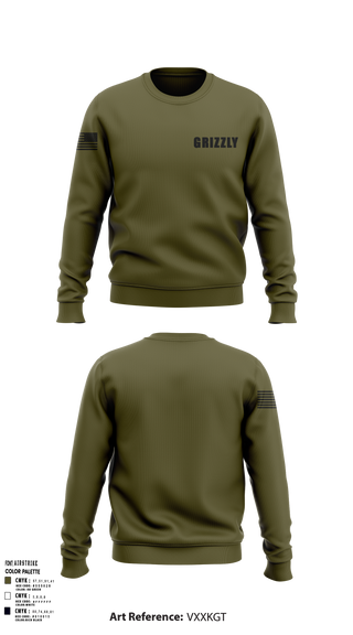 Crew Neck Sweatshirt, Grizzly, , Teamtime, Team time, sublimation, custom sports apparel, team uniforms, spirit wear, spiritwear, sports uniforms, custom shirts, team store, custom team store, fundraiser sports, apparel fundraiser