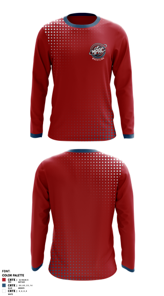 Long Sleeve Rash Guard Shirt, MPAC 360° Wrestling, Wrestling, Teamtime, Team time, sublimation, custom sports apparel, team uniforms, spirit wear, spiritwear, sports uniforms, custom shirts, team store, custom team store, fundraiser sports, apparel fundraiser