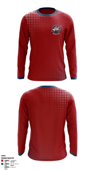 MPAC 360° Wrestling 49927264 Long Sleeve Rash Guard Shirt - 1