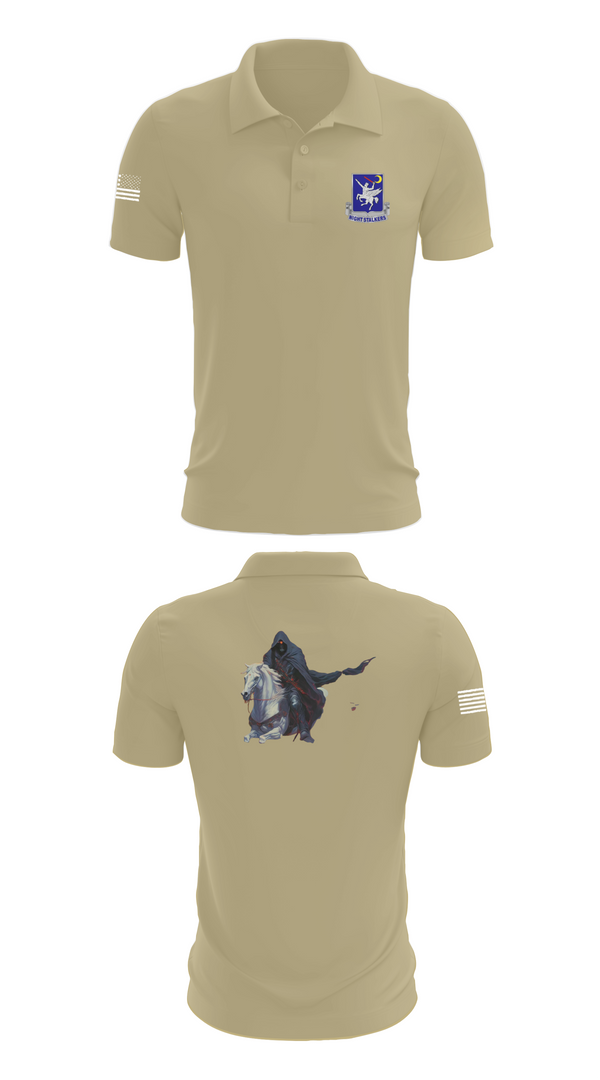 Short Sleeve Performance Polo, 160th SOAR (A), , Teamtime, Team time, sublimation, custom sports apparel, team uniforms, spirit wear, spiritwear, sports uniforms, custom shirts, team store, custom team store, fundraiser sports, apparel fundraiser