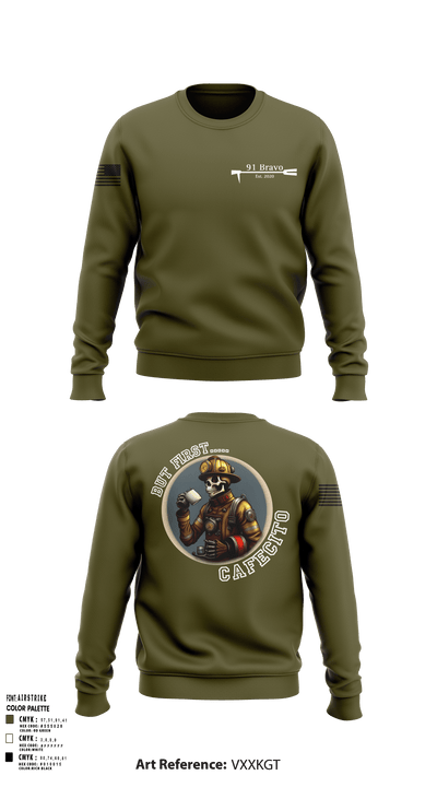91 Bravo 3173818 Crew Neck Sweatshirt - 117