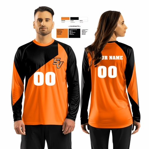Long Sleeve Performance Shirt, South View High School Volleyball, Men's Volleyball, Teamtime, Team time, sublimation, custom sports apparel, team uniforms, spirit wear, spiritwear, sports uniforms, custom shirts, team store, custom team store, fundraiser sports, apparel fundraiser