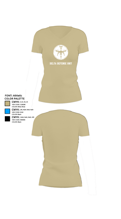Delta Defense Unit 32292143 Women's Short Sleeve V-neck Shirt - 80