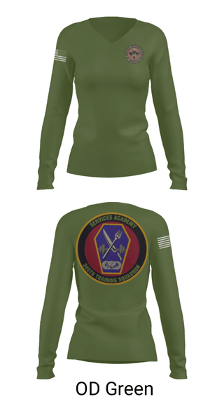 Womens Long Sleeve Vneck Shirt, 345 TRS, Air Force, Teamtime, Team time, sublimation, custom sports apparel, team uniforms, spirit wear, spiritwear, sports uniforms, custom shirts, team store, custom team store, fundraiser sports, apparel fundraiser