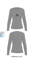 Drug Tactical Unit 39197263 Women's Long Sleeve V-neck Shirt - 59
