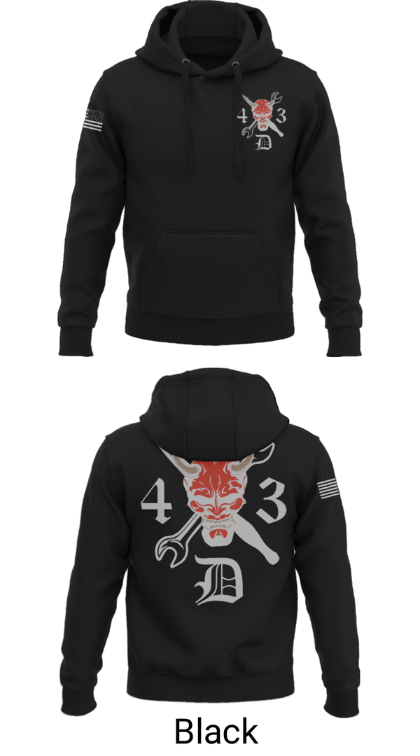 Hoodie, 4-3 DEMONS, Army, Teamtime, Team time, sublimation, custom sports apparel, team uniforms, spirit wear, spiritwear, sports uniforms, custom shirts, team store, custom team store, fundraiser sports, apparel fundraiser
