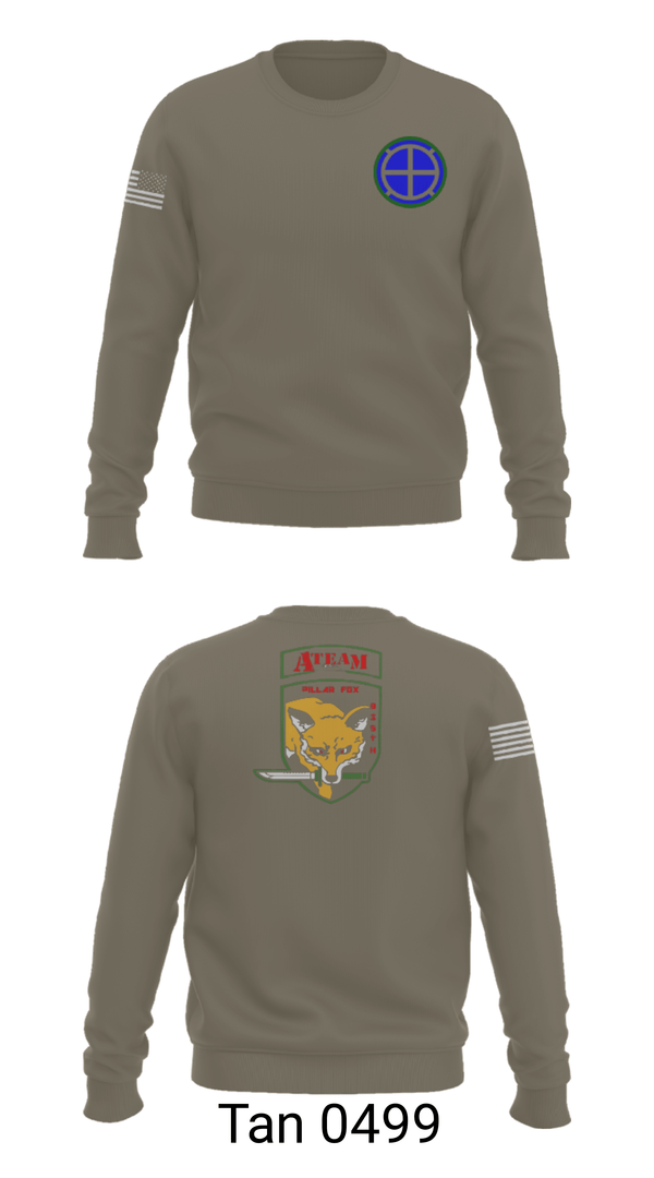 Crew Neck Sweatshirt, A co 935th ASB 3rd Platoon, National Guard, Teamtime, Team time, sublimation, custom sports apparel, team uniforms, spirit wear, spiritwear, sports uniforms, custom shirts, team store, custom team store, fundraiser sports, apparel fundraiser
