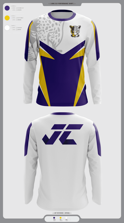 Jacksonville College Cross Country 48639105 Long Sleeve Performance Shirt - 6