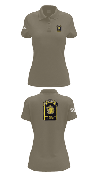 Womens Short Sleeve Performance Polo, Wolfhounds, Army, Teamtime, Team time, sublimation, custom sports apparel, team uniforms, spirit wear, spiritwear, sports uniforms, custom shirts, team store, custom team store, fundraiser sports, apparel fundraiser