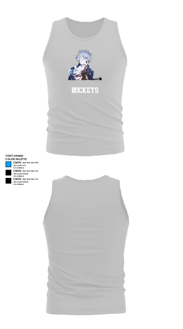Tank Top, Rockets, Men's Basketball, Teamtime, Team time, sublimation, custom sports apparel, team uniforms, spirit wear, spiritwear, sports uniforms, custom shirts, team store, custom team store, fundraiser sports, apparel fundraiser
