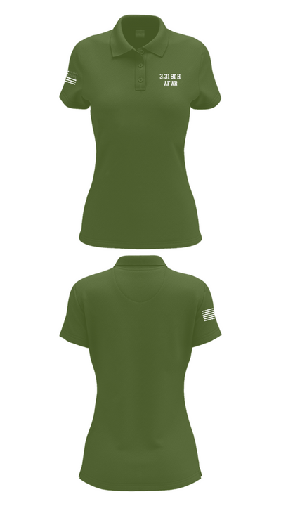 3/319th AFAR 2298170 Women's Short Sleeve Performance Polo  - 55
