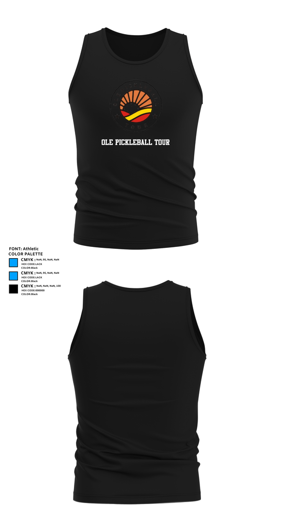 Tank Top, Ole Pickleball Tour, , Teamtime, Team time, sublimation, custom sports apparel, team uniforms, spirit wear, spiritwear, sports uniforms, custom shirts, team store, custom team store, fundraiser sports, apparel fundraiser