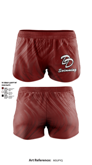 Womens Shorts, David Douglas High School Swimming, Swimming, Teamtime, Team time, sublimation, custom sports apparel, team uniforms, spirit wear, spiritwear, sports uniforms, custom shirts, team store, custom team store, fundraiser sports, apparel fundraiser