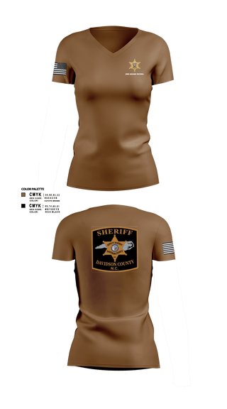 Womens Short Sleeve Vneck Shirt, DCSO 2nd Squad, Police, Teamtime, Team time, sublimation, custom sports apparel, team uniforms, spirit wear, spiritwear, sports uniforms, custom shirts, team store, custom team store, fundraiser sports, apparel fundraiser