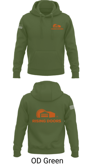 Hoodie, Rising Doors, Army, Teamtime, Team time, sublimation, custom sports apparel, team uniforms, spirit wear, spiritwear, sports uniforms, custom shirts, team store, custom team store, fundraiser sports, apparel fundraiser