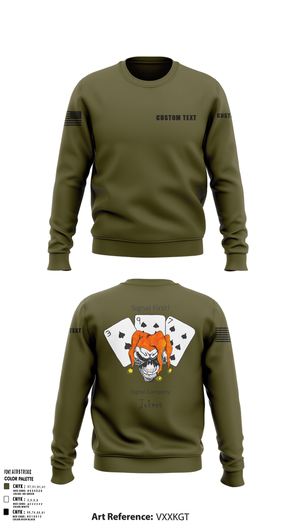 Crew Neck Sweatshirt, 397TH SC, Army, Teamtime, Team time, sublimation, custom sports apparel, team uniforms, spirit wear, spiritwear, sports uniforms, custom shirts, team store, custom team store, fundraiser sports, apparel fundraiser