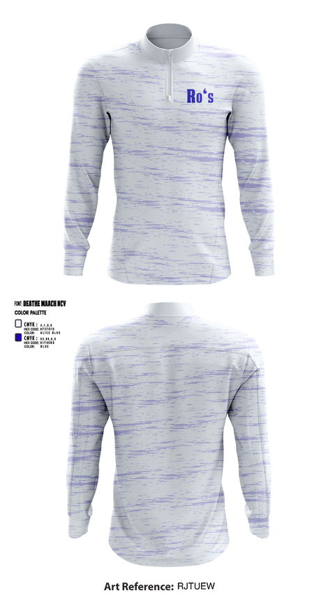 Quarter Zip Jacket, Ro‘s, , Teamtime, Team time, sublimation, custom sports apparel, team uniforms, spirit wear, spiritwear, sports uniforms, custom shirts, team store, custom team store, fundraiser sports, apparel fundraiser