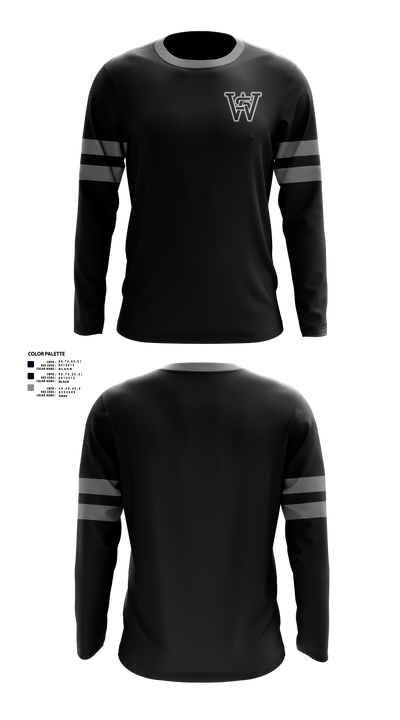 South Warren High School Bowling 38121350 Long Sleeve Performance Shirt 1