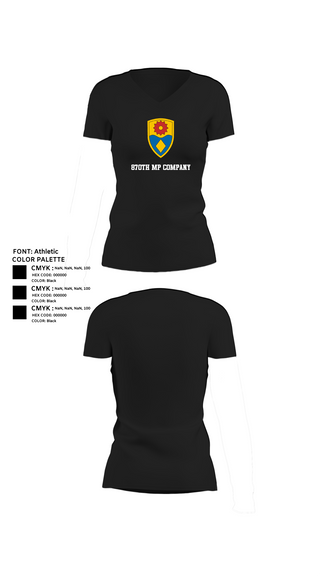 Womens Short Sleeve Vneck Shirt, 870th mp company, Army, Teamtime, Team time, sublimation, custom sports apparel, team uniforms, spirit wear, spiritwear, sports uniforms, custom shirts, team store, custom team store, fundraiser sports, apparel fundraiser