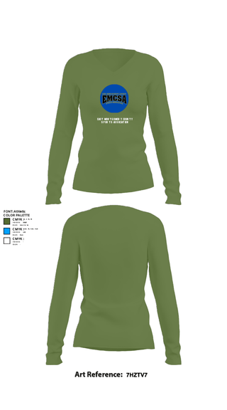 Women's Long Sleeve Vneck Shirt, East Montgomery County Sports Association, Spirit Store, Teamtime, Team time, sublimation, custom sports apparel, team uniforms, spirit wear, spiritwear, sports uniforms, custom shirts, team store, custom team store, fundraiser sports, apparel fundraiser