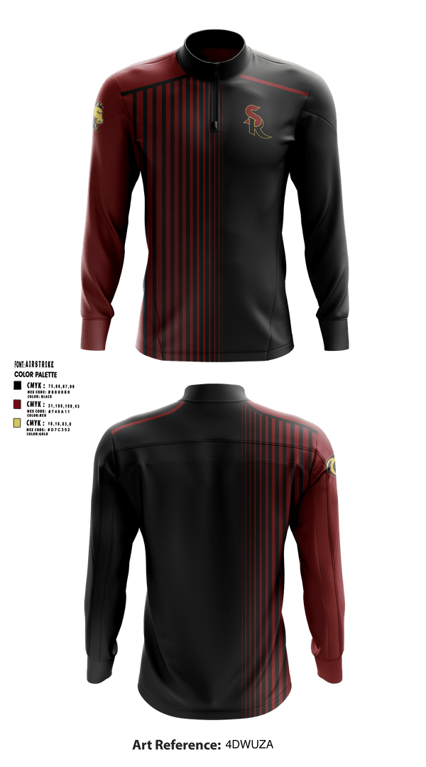 Quarter Zip Jacket, Shadow Ridge High School Badminton, Spirit Store, Teamtime, Team time, sublimation, custom sports apparel, team uniforms, spirit wear, spiritwear, sports uniforms, custom shirts, team store, custom team store, fundraiser sports, apparel fundraiser