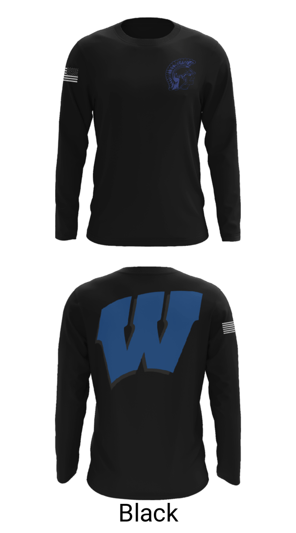 Long Sleeve Performance Shirt, James B Hunt High School Football, Football, Teamtime, Team time, sublimation, custom sports apparel, team uniforms, spirit wear, spiritwear, sports uniforms, custom shirts, team store, custom team store, fundraiser sports, apparel fundraiser