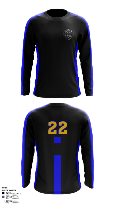 Parowan High School Soccer 7234539 Long Sleeve Performance Shirt - 2