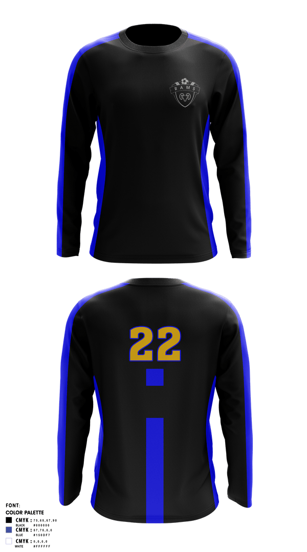 Long Sleeve Performance Shirt, Parowan High School Soccer, Men's Soccer, Teamtime, Team time, sublimation, custom sports apparel, team uniforms, spirit wear, spiritwear, sports uniforms, custom shirts, team store, custom team store, fundraiser sports, apparel fundraiser