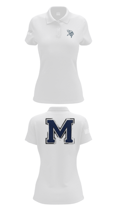 Marysville High School Cheer 26495942 Women's Short Sleeve Performance Polo  - 17