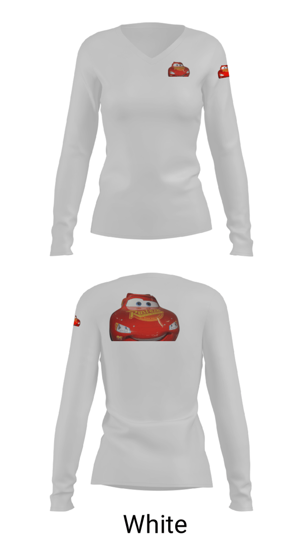 Women's Long Sleeve Vneck Shirt, Bandits, Ice Hockey, Teamtime, Team time, sublimation, custom sports apparel, team uniforms, spirit wear, spiritwear, sports uniforms, custom shirts, team store, custom team store, fundraiser sports, apparel fundraiser