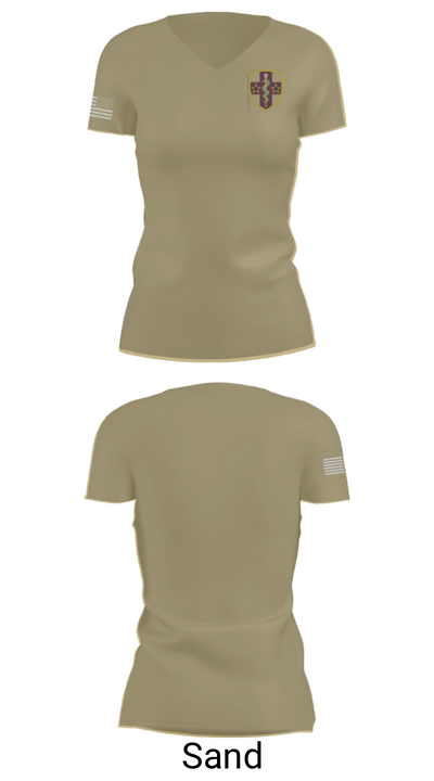 7454 MORU 90007271 Women's Short Sleeve V-neck Shirt - 44