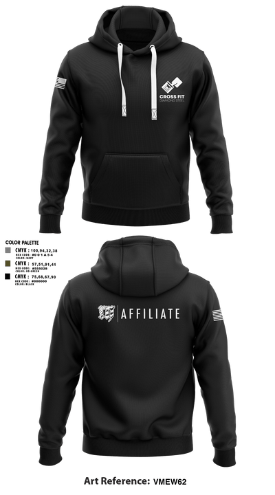 CrossFit Diamond Steel 93169712 Hoodie - 3