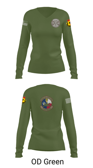 Womens Long Sleeve Vneck Shirt, B Co 615th ASB - Tangos, Army, Teamtime, Team time, sublimation, custom sports apparel, team uniforms, spirit wear, spiritwear, sports uniforms, custom shirts, team store, custom team store, fundraiser sports, apparel fundraiser