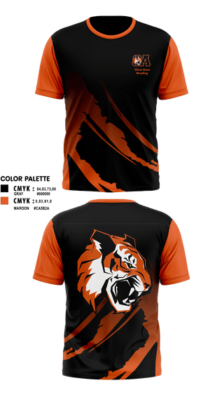 Short Sleeve Performance Shirt, Oliver Ames High School Wrestling, Wrestling, Teamtime, Team time, sublimation, custom sports apparel, team uniforms, spirit wear, spiritwear, sports uniforms, custom shirts, team store, custom team store, fundraiser sports, apparel fundraiser