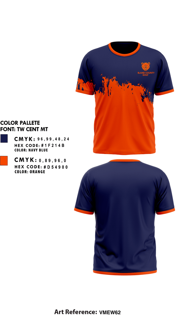 Short Sleeve Performance Shirt, Bland County High School Golf, Golf, Teamtime, Team time, sublimation, custom sports apparel, team uniforms, spirit wear, spiritwear, sports uniforms, custom shirts, team store, custom team store, fundraiser sports, apparel fundraiser