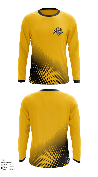Barstow Little League Softball 86205357 Long Sleeve Performance Shirt 1